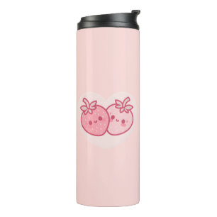 Bouteilles Isothermes Kawaii Valentines roses Fraises