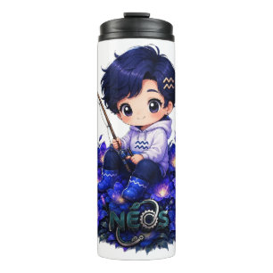 Bouteilles Isothermes Kawaii Zodiac Neos Verseau