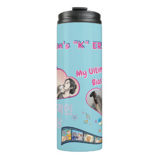 Bouteilles Isothermes Kdrama Kpop idole préféré typo coréen 4 photos per