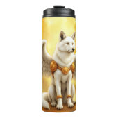 Bouteilles Isothermes Keeper of the Dawn – The White Winged Wolf.  (Devant)