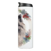 Bouteilles Isothermes Keeshony Christmas Wreath Festive Pup (Tourné sur la droite)