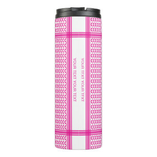 Bouteilles Isothermes Keffiyeh Motif de la Palestine rose