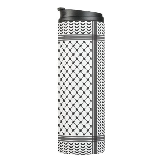 Bouteilles Isothermes Keffiyeh Motif palestinien (Tourné sur la droite)