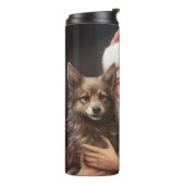 Bouteilles Isothermes Kelpie australienne avec Noël au Père Noël (Tourné sur la gauche)