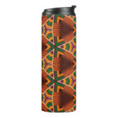 Bouteilles Isothermes Kente Géométrie Kwanza Afrocentric (Tourné sur la gauche)