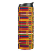 Bouteilles Isothermes Kente Motif ethnique - Textile africain dynamique (Tourné sur la gauche)