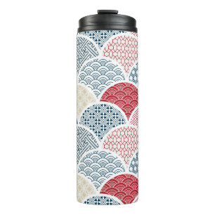 Bouteilles Isothermes kimono géométrique traditionnel motif sketc vintag