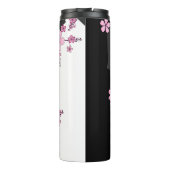 Bouteilles Isothermes Kimono japonais Sakura noir et blanc (Dos)