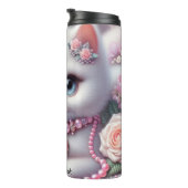 Bouteilles Isothermes Kitten à la bouffée Entouré de Roses (Tourné sur la droite)