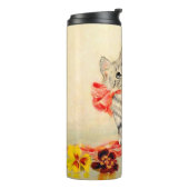 Bouteilles Isothermes Kitten avec ruban rouge (Tourné sur la gauche)