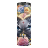 Bouteilles Isothermes Kitten Trio : Cute, Cudley, Cadre Floral (Dos)