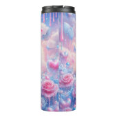 Bouteilles Isothermes Kitty éthéré : Roses, rêves, yeux bleus (Dos)