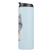 Bouteilles Isothermes Kitty sage KAT | ajoutent votre nom (Tourné sur la droite)