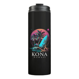 Bouteilles Isothermes Kona Hawaï Planche de Surf Hawaïenne Vintage