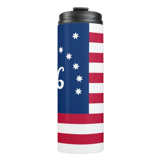 Bouteilles Isothermes La bannière de Bennington : le 76 drapeau de batai (Devant)