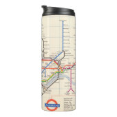 Bouteilles Isothermes La carte souterraine de Londres (Tourné sur la droite)