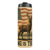 Bouteilles Isothermes La chasse est le drapeau thérapeutique du cerf (Devant)