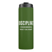 Bouteilles Isothermes La Discipline Rappelle Ce Que Vous Voulez (Devant)