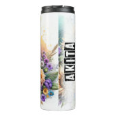 Bouteilles Isothermes La douce présence florale d'Akita (Dos)