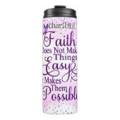 Bouteilles Isothermes La foi rend les choses possibles papillons (Devant)