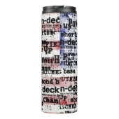 Bouteilles Isothermes La gloire du baseball | Mots du drapeau américain  (Dos)