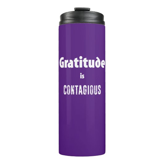 Bouteilles Isothermes La Gratitude Est Contagieuse (Devant)