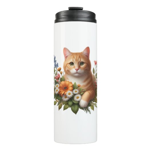 Bouteilles Isothermes La Kitty en fleurs”. 🐾🌼 (Devant)