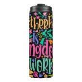 Bouteilles Isothermes La Mère Est Royaume Travail Floral Graphisme (Devant)