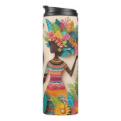 Bouteilles Isothermes La Mère : Fête Vibrante, Florale, Culturelle (Tourné sur la droite)