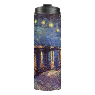 Bouteilles Isothermes La nuit étoilée sur le Rhône par Vincent van Gogh