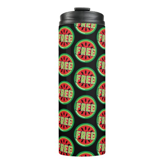 Bouteilles Isothermes La pastèque Palestine libre - Liberté pour les Pal (Devant)