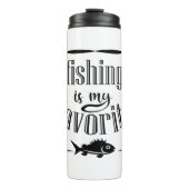 Bouteilles Isothermes La pêche est ma citation préférée (Devant)