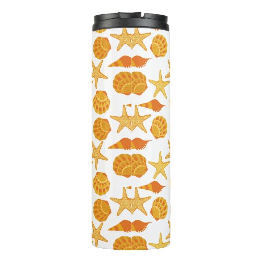 Bouteilles Isothermes La plage orange Shell modèlent (Dos)