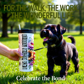 Bouteilles Isothermes La puissance florale de Terrier russe noir