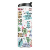 Bouteilles Isothermes La santé mentale compte Affirmation colorée (Tourné sur la gauche)