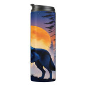 Bouteilles Isothermes La Serenade de Crimson Moon Wolf. (Tourné sur la droite)