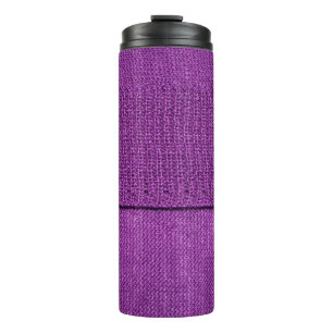 Bouteilles Isothermes la texture du tissu tricoté, un violet uni