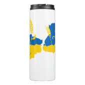 Bouteilles Isothermes La typographie ukrainienne et l'oreille au blé sur (Dos)