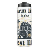 Bouteilles Isothermes La Vie Agricole Est La Meilleure Vie (Devant)