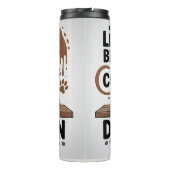 Bouteilles Isothermes La vie est meilleure avec le café et Doberman (Dos)