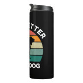 Bouteilles Isothermes La vie est meilleure avec un chien - Design Amoure (Tourné sur la droite)