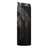 Bouteilles Isothermes Labradoodle Chien noir (Tourné sur la droite)