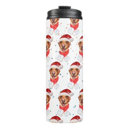 Bouteilles Isothermes Labrador Chien de race Noël (Devant)