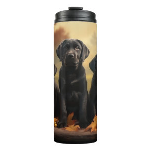 Bouteilles Isothermes Labrador chiot Automne Délice Citrouille