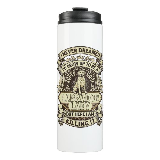Bouteilles Isothermes Labrador Lady Dog Crown Shield_1 (Devant)