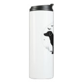 Bouteilles Isothermes Labrador Retriever Dog - Halloween Moon Silhouette (Tourné sur la gauche)