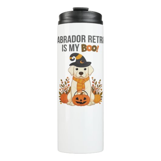 Bouteilles Isothermes Labrador Retriever Halloween Chien drôle Éffrayant (Devant)