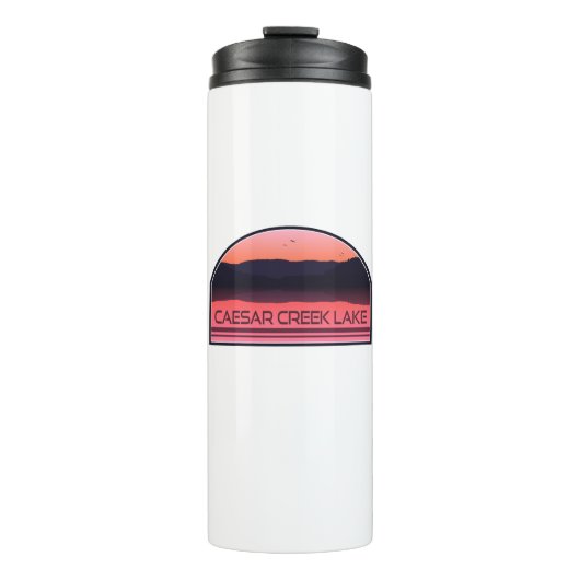 Bouteilles Isothermes Lac Caesar Creek Ohio Red Sunrise (Devant)