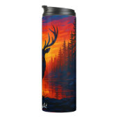 Bouteilles Isothermes Lac Majestic Stag Sunset Forest (Tourné sur la droite)