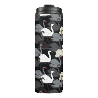 Bouteilles Isothermes Lac Swan vintage : Motif Monotone.